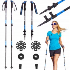 Трекінгові палиці Mountain Goat Peak+ 60-135 см Black/Blue (P-5907739318268)