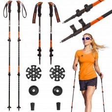 Трекінгові палиці Mountain Goat Peak+ 65-135 см Black/Orange (P-5907739318275)
