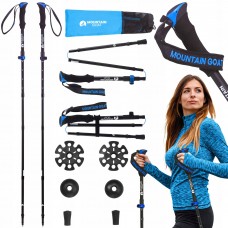 Трекінгові палиці Mountain Goat Pro+ 43-130 см Black/Blue (P-5907739318244)
