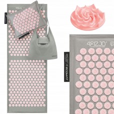 Килимок акупунктурний з подушкою 4FIZJO Eco Mat XL Аплікатор Кузнєцова Grey/Pink (P-5907739313607)