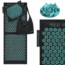 Килимок акупунктурний з подушкою 4FIZJO Eco Mat XL Аплікатор Кузнєцова Black/Blue (P-5907739317452)