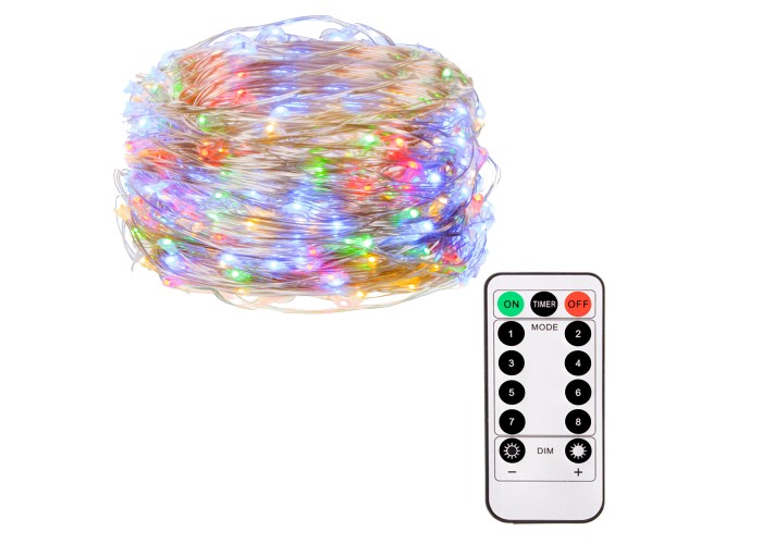 Гірлянда на батарейках Springos 9.9 м 100 LED Pilot CL0104 Mix