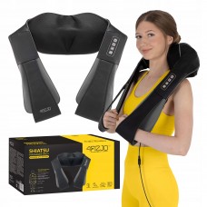 Накидка-масажер 4FIZJO Shiatsu Pro+ для шиї та спини Black/Grey (P-5907739319067)