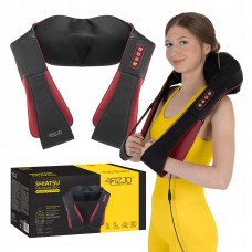 Накидка-масажер 4FIZJO Shiatsu Pro+ для шиї та спини Black/Red (P-5907739319074)