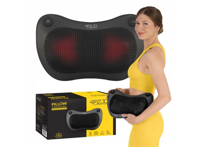 Подушка-масажер 4FIZJO Shiatsu Pro+ Black (P-5907739319159)