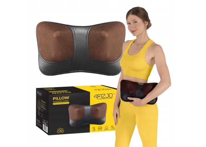 Подушка-масажер 4FIZJO Shiatsu Ultra+ Brown (P-5907739319180)