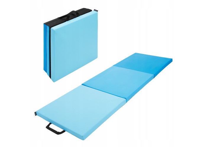 Мат гімнастичний складний 4FIZJO 180 x 60 x 5 см Blue/Sky Blue (P-5907739319685)