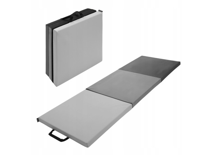 Мат гімнастичний складний 4FIZJO 180 x 60 x 5 см Black/Grey (P-5907739319692)
