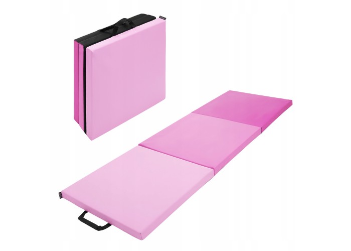 Мат гімнастичний складний 4FIZJO 180 x 60 x 5 см Pink/Light Pink (P-5907739319678)