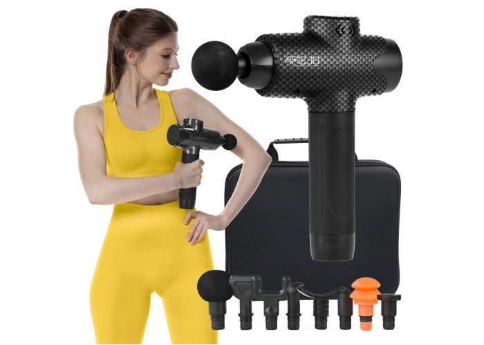 Ручний перкусійний масажер 4FIZJO Massage Gun Evo 30 Вт масажний пістолет (P-5907739319920)
