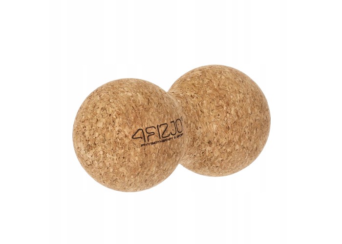 Масажний м'яч подвійний 4FIZJO Lacrosse DuoBall Cork 6.5 x 13.5 см (P-5907739319586)