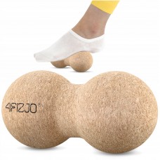 Масажний м'яч подвійний 4FIZJO Lacrosse DuoBall Cork 6.5 x 13.5 см (P-5907739319586)