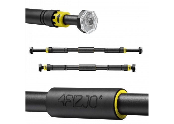 Турнік розсувний 4FIZJO 66-100 см Black/Yellow (P-5907739314765)