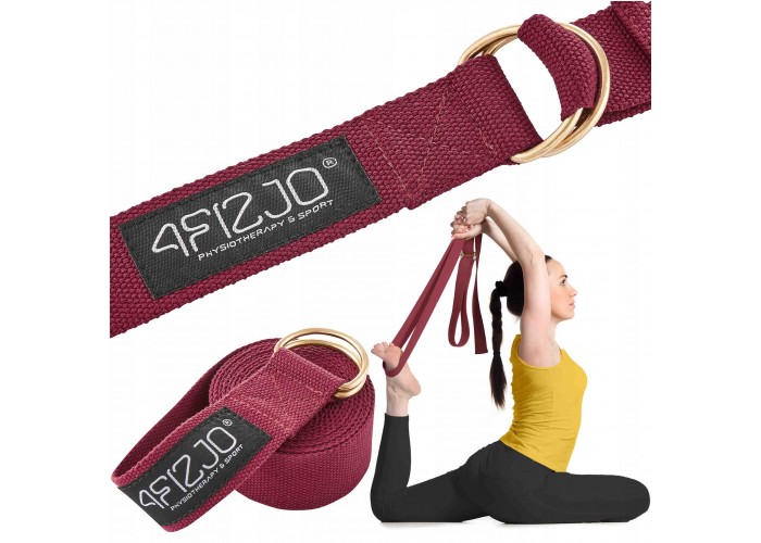 Ремінь для йоги 4FIZJO 300 см Red (P-5907739315373)