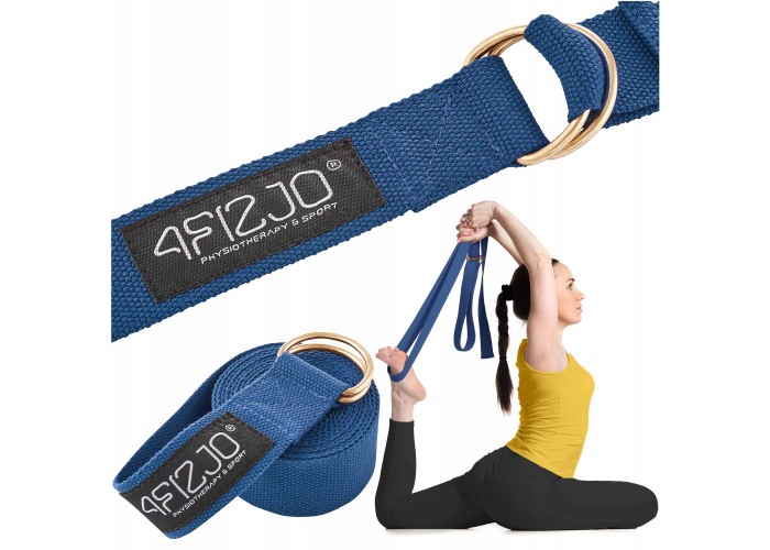 Ремінь для йоги 4FIZJO 300 см Blue (P-5907739318435)