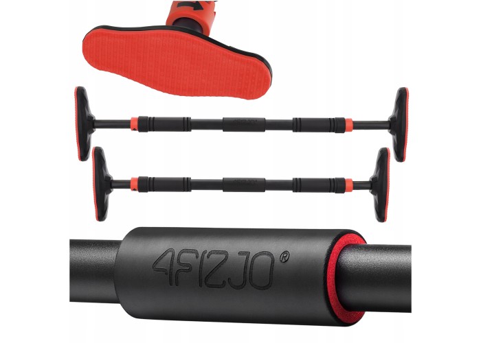 Турнік розсувний 4FIZJO ULTRA 66-100 см Black/Red (P-5905973400336)