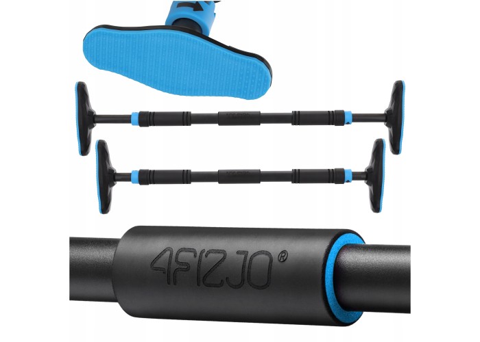 Турнік розсувний 4FIZJO ULTRA 66-100 см Black/Blue (P-5905973400329)