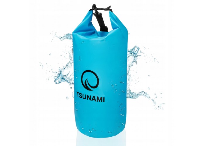 Гермомішок TSUNAMI Dry Pack 20 л водозахисний Sky Blue (P-5905973400022)