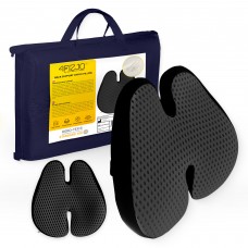 Ортопедична подушка 4FIZJO для спини 41 x 40 см Black (P-5907739318763)