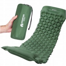 Килимок (каримат) надувний Mountain Goat 190 x 58 x 5 см з вбудованим насососм Navy Green (P-5905973400909)