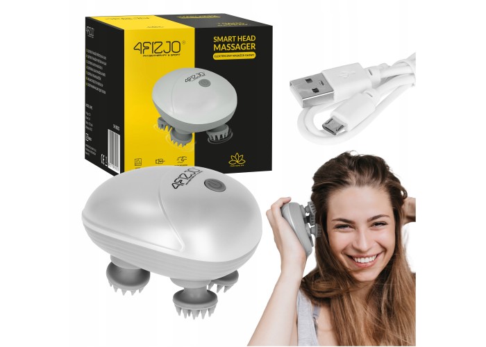Електричний масажер для голови 4FIZJO Smart Head Massager White (P-5907739319500)