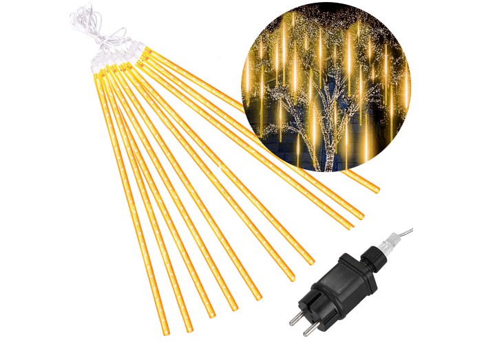 Гірлянда метеоритний дощ Springos 4 м 480 LED CL1212 Warm White