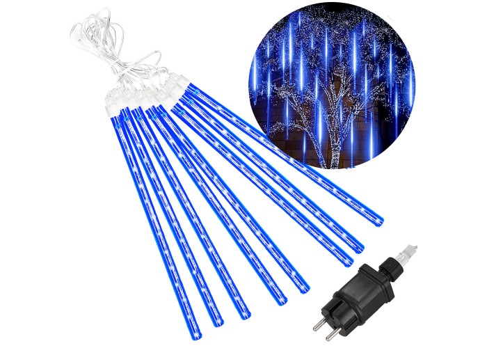Гірлянда метеоритний дощ Springos 3 м 144 LED CL1215 Blue