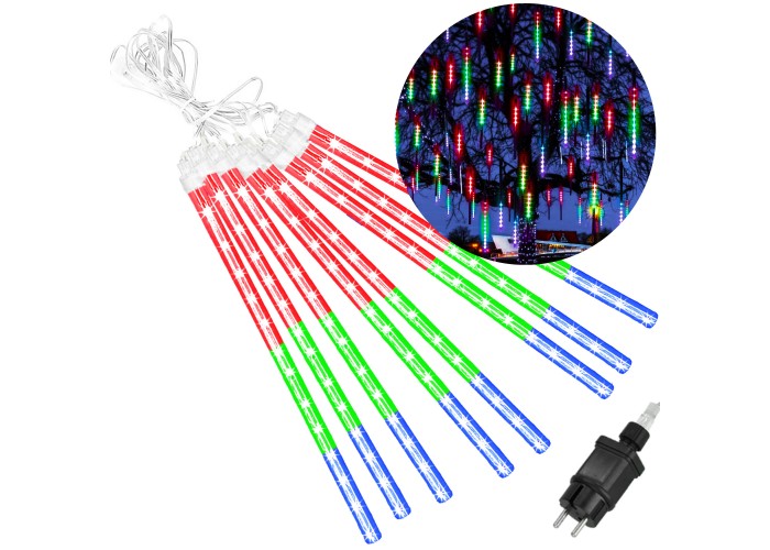 Гірлянда метеоритний дощ Springos 3 м 144 LED CL1216 Mix