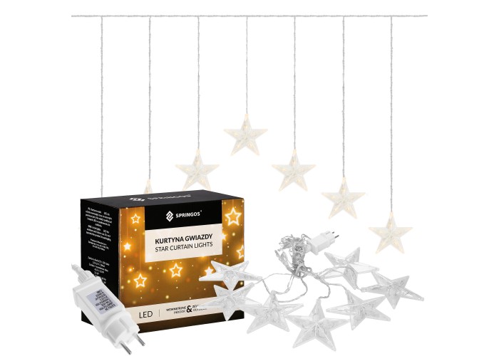 Гірлянда бахрома вулична (зовнішня) Springos 2 м 70 LED CL4016 Warm White