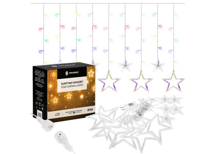 Гірлянда бахрома вулична (зовнішня) Springos 2 м 138 LED CL4017 Mix