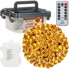 Гірлянда на батарейках Springos 9 м 120 LED CL0171 Warm White