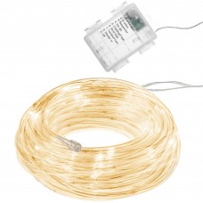 Гірлянда дюралайт на батарейках Springos Rope Lights 5 м 50 LED CL0857 Warm White