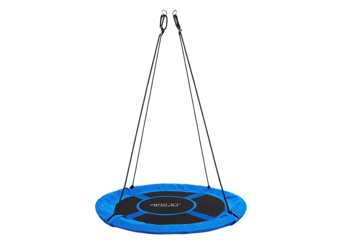 Гойдалка-гніздо кругла 4FIZJO L 100 см Black/Blue (P-5907739314529)