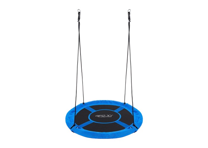 Гойдалка-гніздо кругла 4FIZJO L 100 см Black/Blue (P-5907739314529)