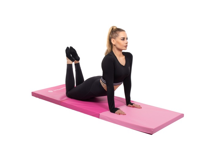 Мат гімнастичний складний Springos 180 x 60 x 5.5 cм FA0140 Pink