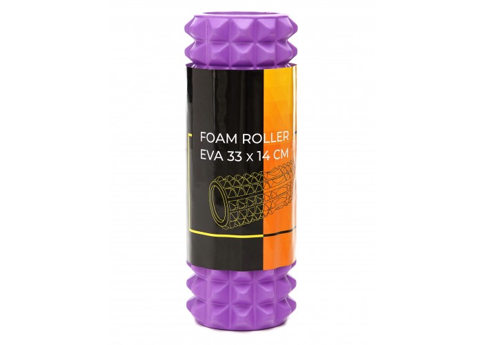 Масажний ролик Cornix EVA 33 x 14 см (валик, роллер) XR-0328 Violet
