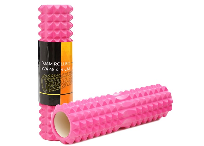 Масажний ролик Cornix EVA 45 x 14 см (валик, роллер) XR-0332 Pink