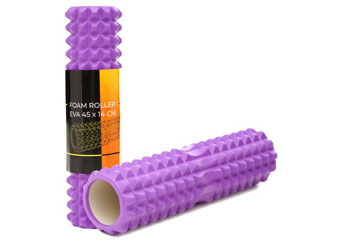 Масажний ролик Cornix EVA 45 x 14 см (валик, роллер) XR-0333 Violet