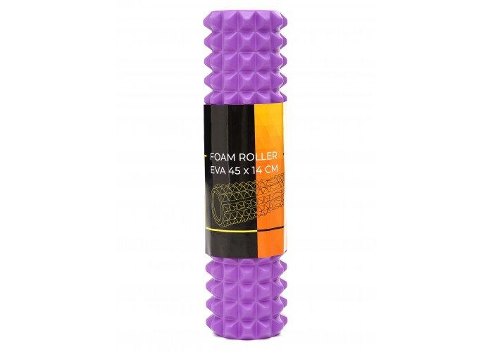 Масажний ролик Cornix EVA 45 x 14 см (валик, роллер) XR-0333 Violet