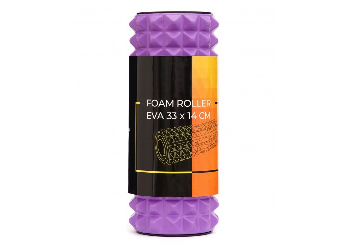 Масажний ролик Cornix EVA 33 x 14 см (валик, роллер) XR-0338 Violet