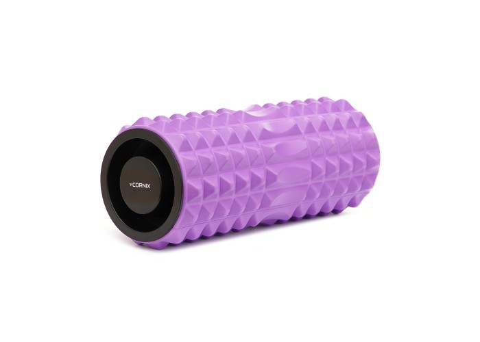 Масажний ролик Cornix EVA 33 x 14 см (валик, роллер) XR-0338 Violet