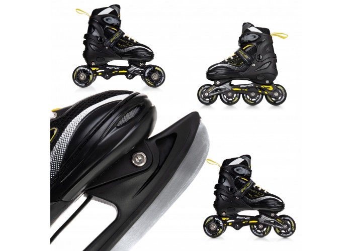 Роликові ковзани SportVida 4 в 1 SV-LG0067 Size 31-34 Black/Yellow