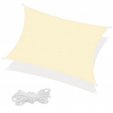 Тент-парус тіньовий для дому, саду та туризму Springos 4 x 2 м SN1036 Light Yellow