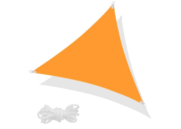 Тент-парус тіньовий для дому, саду та туризму Springos 3 x 3 x 3 м SN1019 Orange
