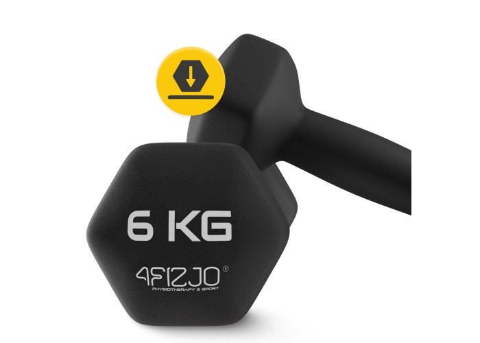 Гантелі вінілові 4FIZJO Classic 2 x 6 кг (P-5905973403191)