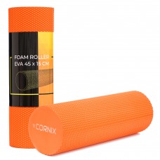 Масажний ролик Cornix EVA+ 45 x 15 см (валик, роллер) XR-0302 Orange