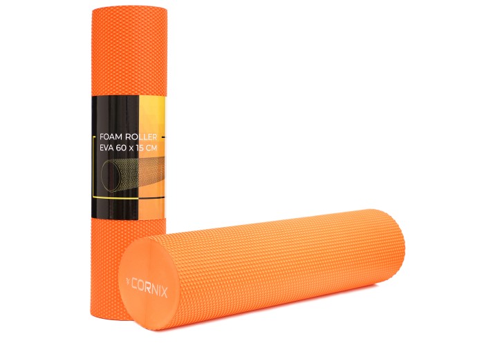 Масажний ролик Cornix EVA+ 60 x 15 см (валик, роллер) XR-0307 Orange