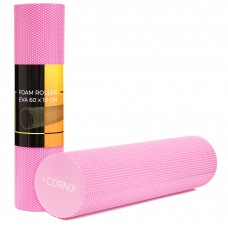 Масажний ролик Cornix EVA+ 60 x 15 см (валик, роллер) XR-0308 Pink