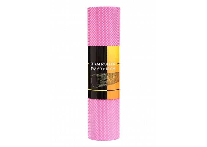 Масажний ролик Cornix EVA+ 60 x 15 см (валик, роллер) XR-0308 Pink