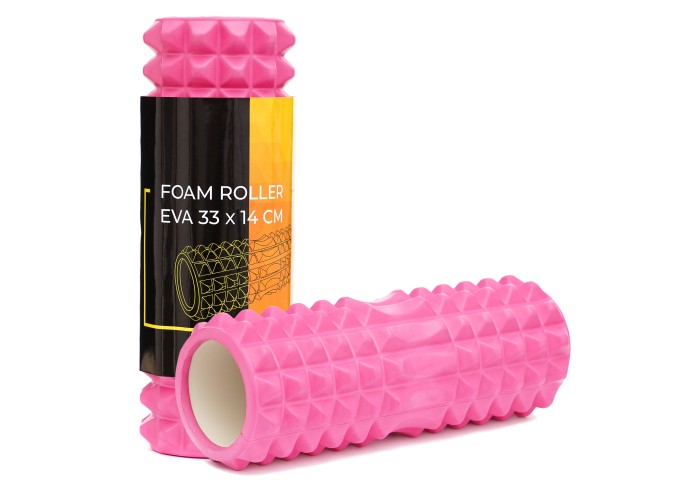 Масажний ролик Cornix EVA 33 x 14 см (валик, роллер) XR-0327 Pink
